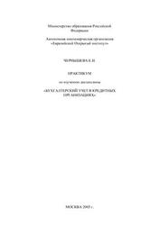 Бухгалтерский учет в кредитных организациях, Практикум, Чернышева Е.Н., 2003