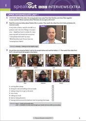 Speakout, Upper Intermediate, BBC Interviews extra, Worksheets, 2015