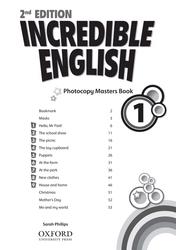 Incredible English 1, Photocopy masters book, Phillips S., 2011
