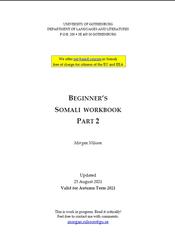 Beginner's somali workbook, Part 2, Nilsson M., 2021
