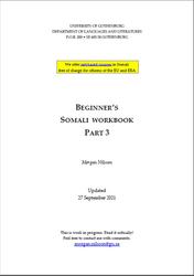 Beginner's somali workbook, Part 3, Nilsson M., 2021