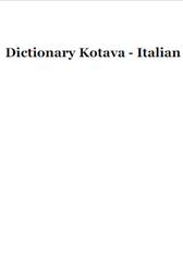 Dictionary Kotava-Italian, 2007