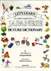 Lets Learn Japanese, Picture Dictionary, Goodman M., 1992